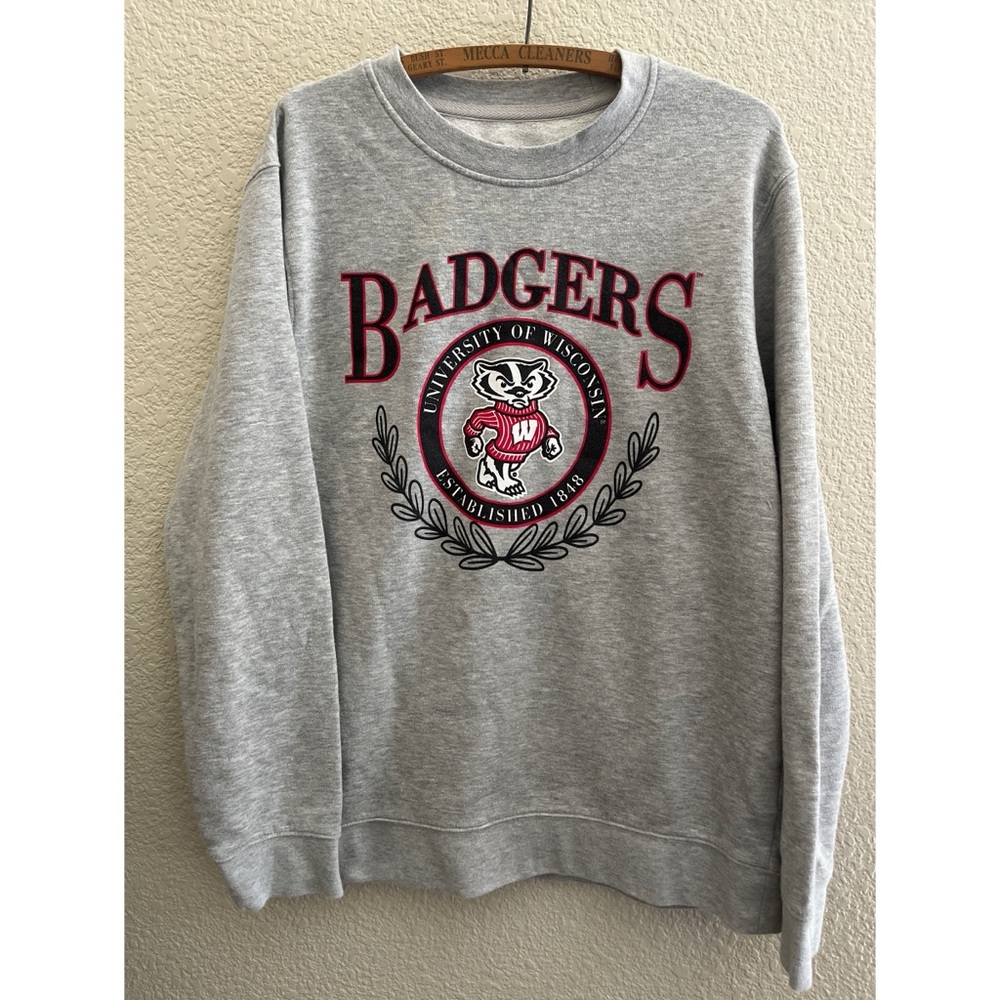 University of Wisconsin Badgers Crewneck Sweatshirt Fanatics Size Large